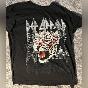 Def Leppard tees. I have one in black and one in brown